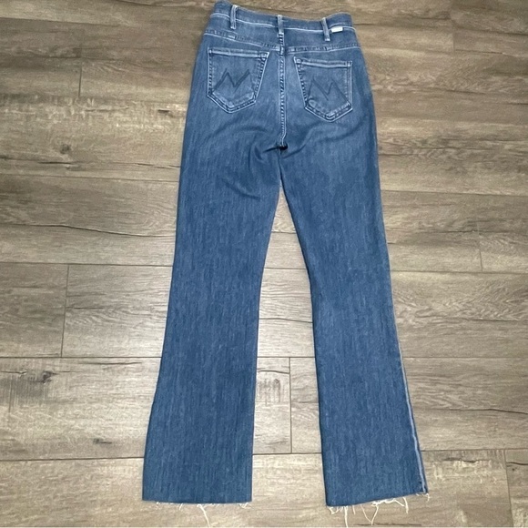Mother Anthropologie Hustler Ankle Fray Jeans Can’t Stop Staring Sz 24 NEW. - Picture 3 of 14